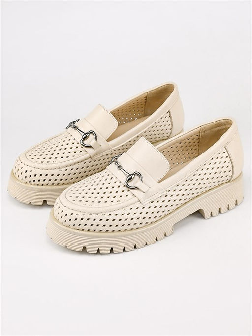 Лоферы женские комфорт 630-10 Bej