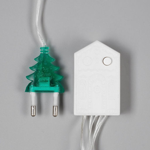 Гирлянда Нить 10 м, IP20, прозрачная нить, 100 LED, 8 режимов, 220 В, свечение тёплое белое - Luazon lighting фото 7