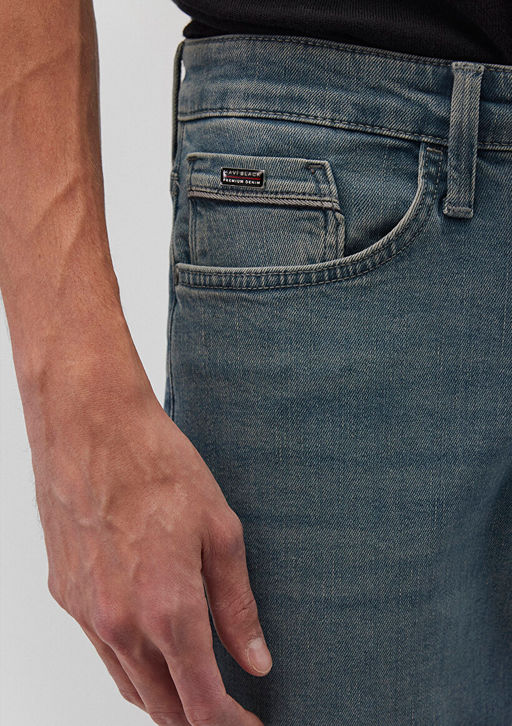 Hunter Mavi Black Puslu Vintage Mavi Jean Pantolon  фото 6