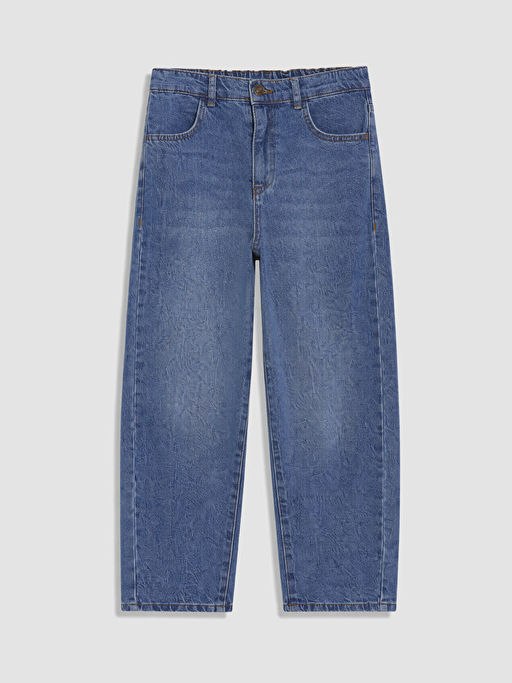 Baggy Fit Erkek ?ocuk Jean Pantolon