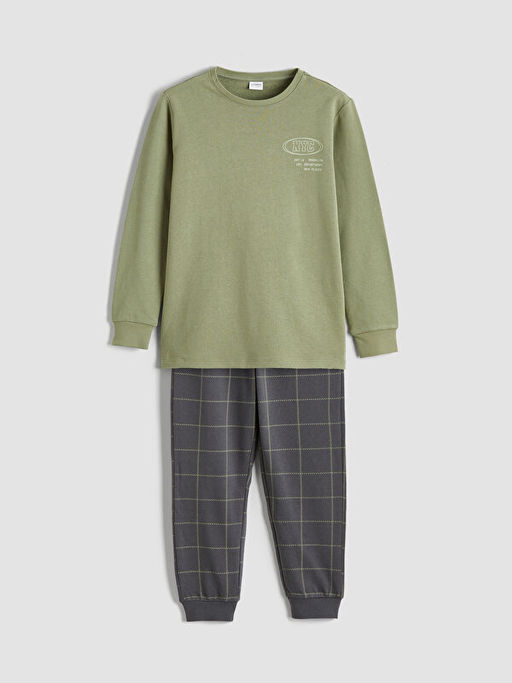 New York Bask?l? Erkek ?ocuk Pijama Tak?m?