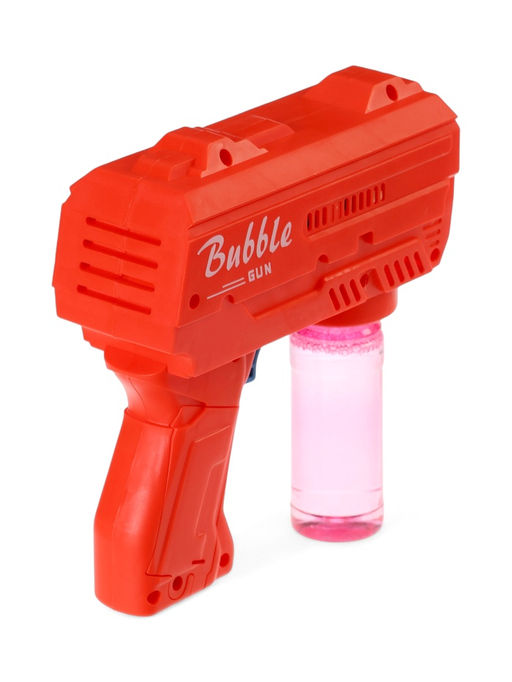 Генератор мыльных пузырей Пистолет, световые эффекты, работает от батареек, красный - Simaland фото 4