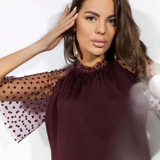 Платье с прозрачными рукавами Светиться изнутри (new) - Charutti фото 4