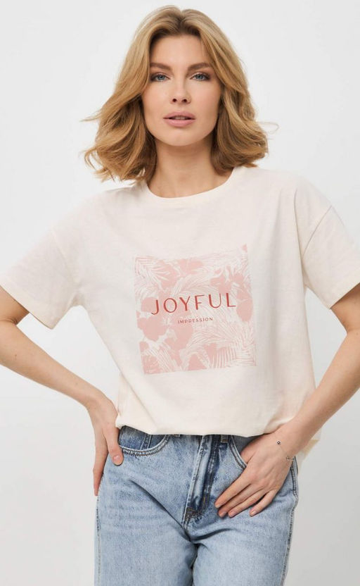 Футболка F412-06-803 milk - Fine joyce фото 3