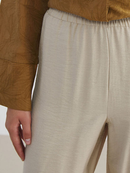 Beli Lastikli Geni? Pa?a Kad?n Pantolon