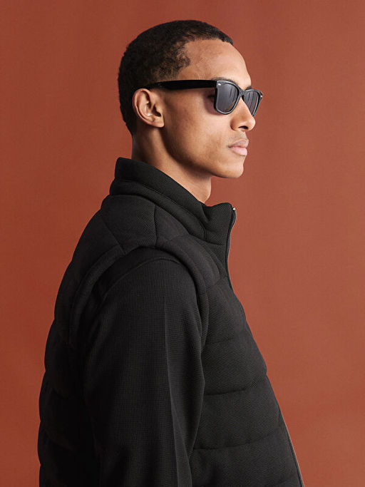 Slim Fit Dik Yaka Erkek ?i?me Yelek