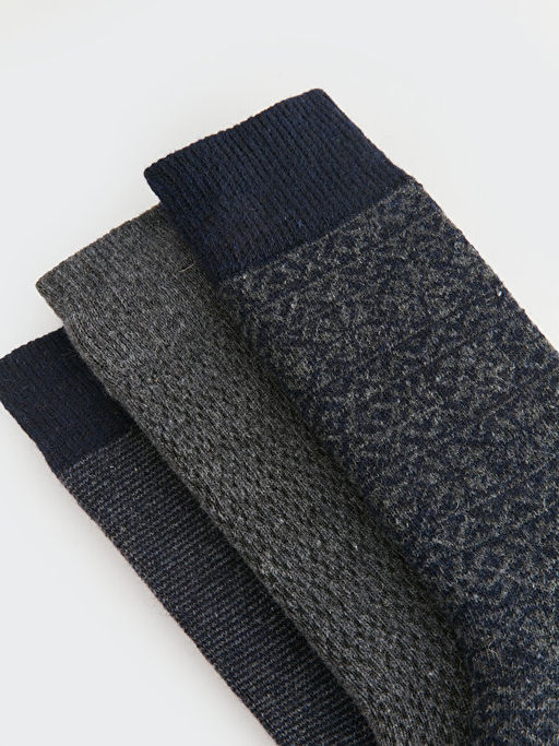 Desenli Erkek Soket ?orap 3l? - Waikiki фото 3