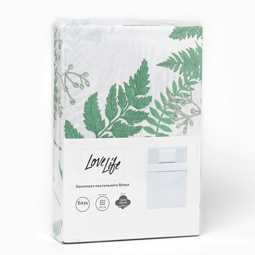 КПБ LoveLife 1.5 сп Гербарий 147*210,150*215,70*70 -1 шт,100% хлопок,бязь 120 г/м2  фото 5