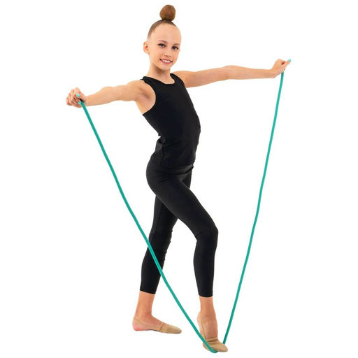 Скакалка гимнастическая утяжелённая Grace Dance, 2,5 м, 150 г, цвет зелёный  фото 4