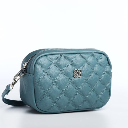 Сумка кросс-боди на молнии, цвет голубой - Simaland фото 3