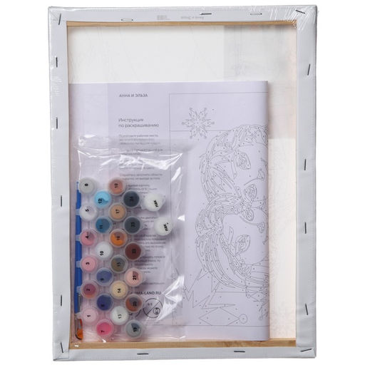 Картина по номерам в плёнке Анна и Эльза, 30х40 см, Холодное сердце - Disney фото 6