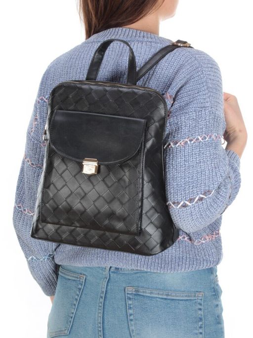 L22439 BLACK Сумка-рюкзак (искусственная кожа) - Фабричный китай фото 4