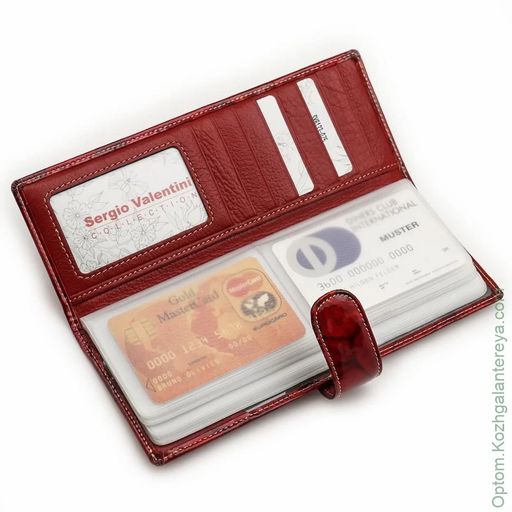 Женская кожаная визитница Sergio Valentini СВ 8133-075  фото 6