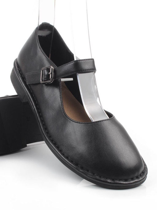 06-DLG27-1 BLACK Туфли женские (натуральная кожа)