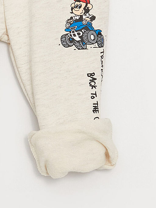 Beli Lastikli Nostaljik Maymun Bask?l? Erkek Bebek E?ofman Alt - Waikiki фото 3