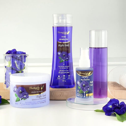 Маска д/поврежденных Волос Укрепляющая Клитория и Литсея THONGSUK, 250 мл - Тайская лавка фото 7