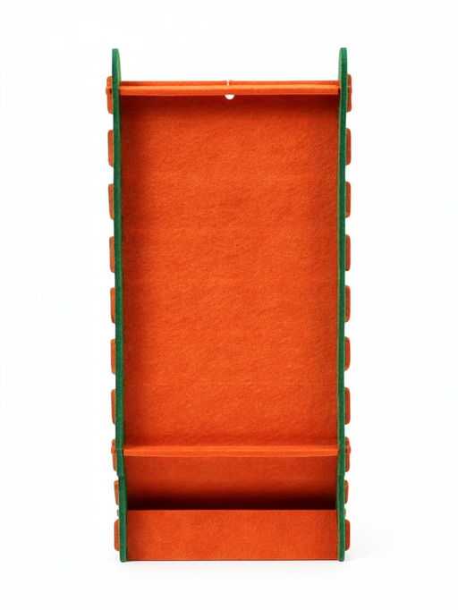 Когтеточка-лежанка «Пижон», 60×27×30 см, с игрушкой, войлок, оранжевая