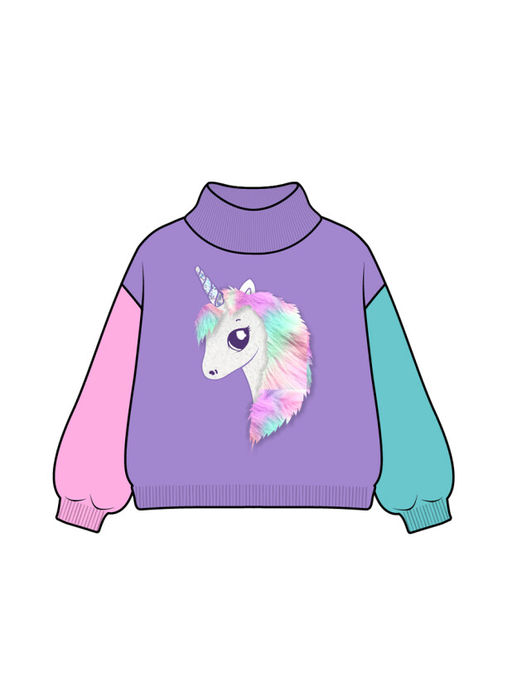 Свитер PlayToday Unicorn Kuromi мультиколор  фото 7