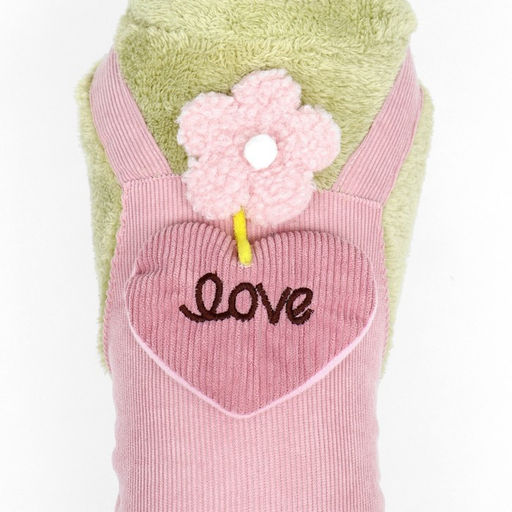 Комбинезон Love, размер S (ДС 25 см, ОГ 35 см, ОШ 25 см), зелёный/розовый - Simaland фото 5