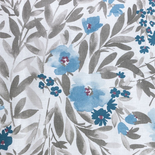 Постельное бельё Этель евро Фиалки 200х217, 220х240, 70х70-2 шт, бязь, 125 г/м2  фото 3