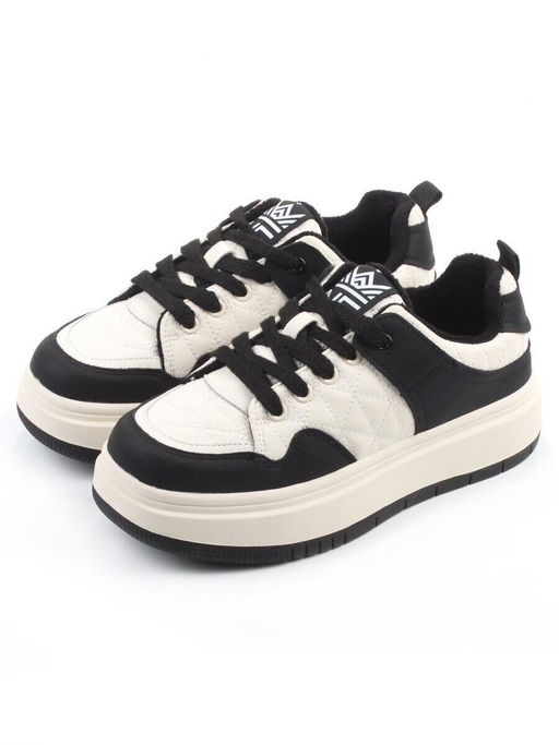 04-PDH336-2 BLACK Кроссовки демисезонные женские (натуральная кожа, нубук)