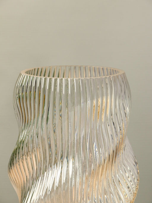 Ваза «Венди», 24.5×13×11 см, стекло, прозрачная