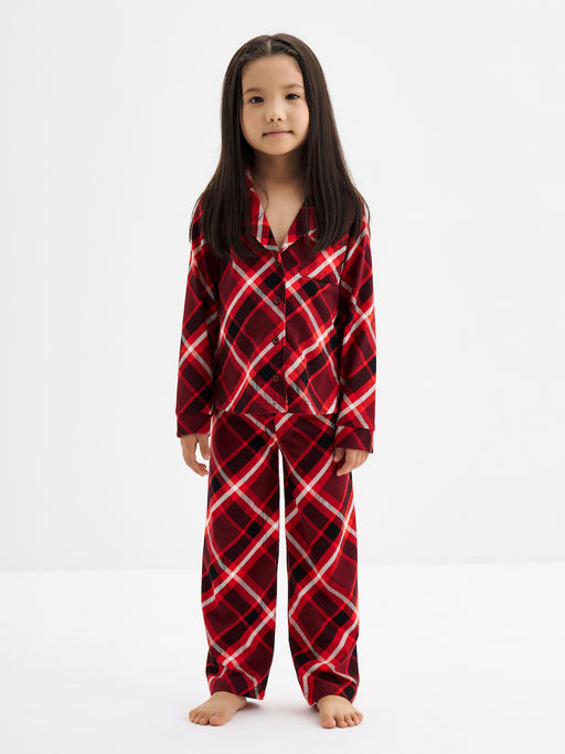 Красная пижама в клетку - Kogankids фото 5