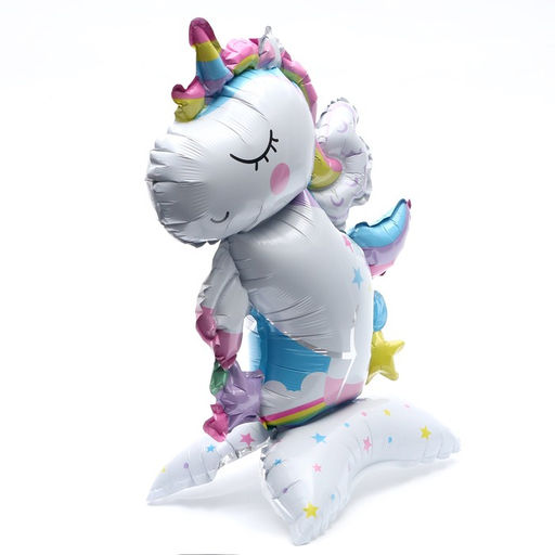 Воздушный шар фольгированный 15" «Единорог на подставке», под воздух