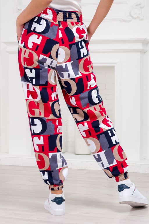 Брюки женские из футера Забава красная буква - Амадэль фото 6