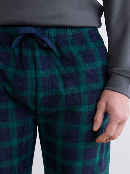 Standart Kal?p Ekose Erkek Pijama Alt