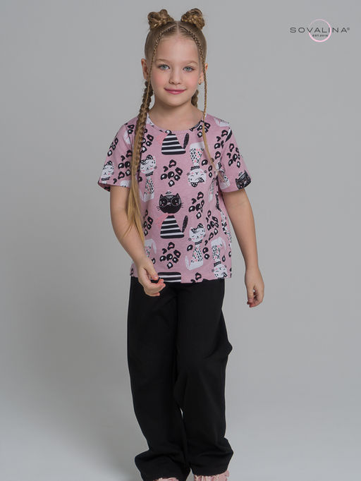 Костюм Лето коты лео-черный - Sovalina фото 16