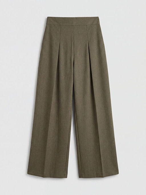 Y?ksek Bel Geni? Pa?a Kad?n Pantolon