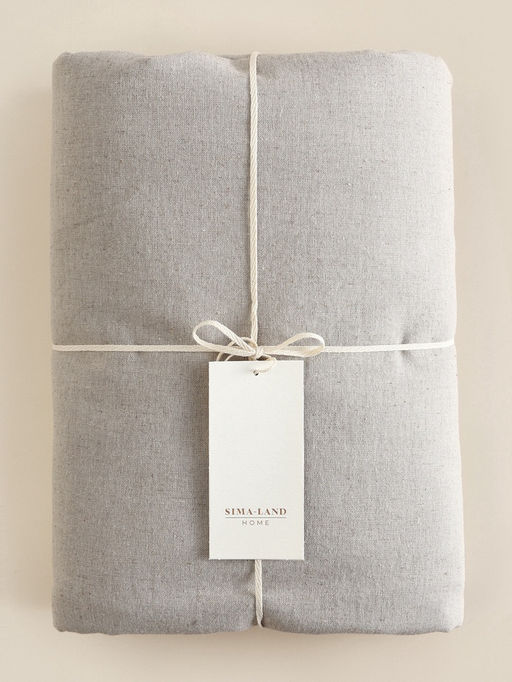 Пододеяльник 1.5-спальный SL Home Linen collection, 150220 см, серый, полулён