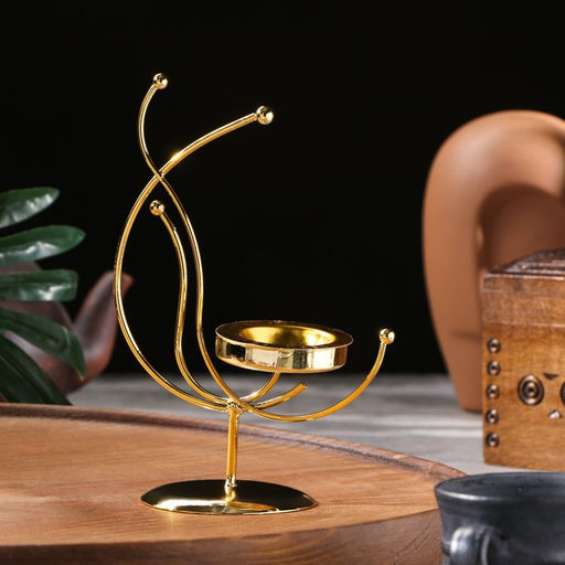 Подставка для благовоний порошковых и конусов TAKE IT EASY «Денежное дерево», золотистый, 16.5×13 см