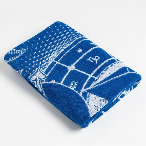 Полотенце махровое Этель Знаки зодиака: Стрелец синий, 67х130 см, 100% хлопок, 420гр/м2  фото 2