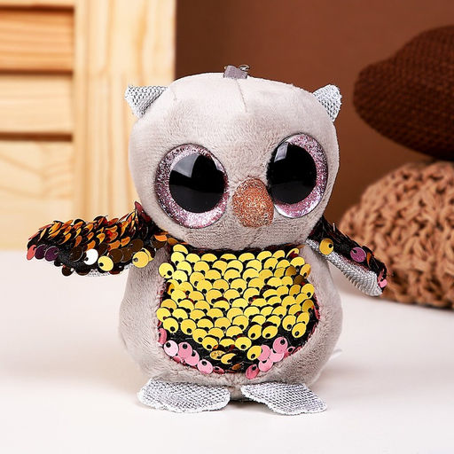 Мягкая игрушка Сова, на брелоке, 10 см, цвета МИКС - Simaland фото 5