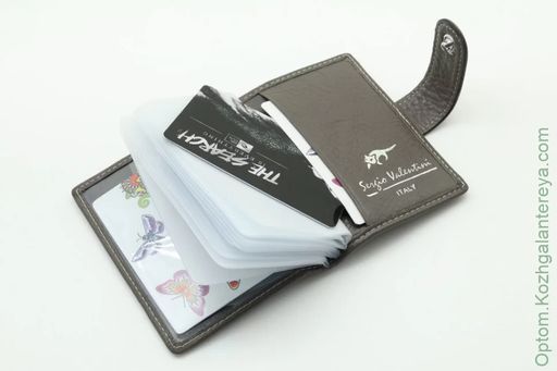 Женская кожаная визитница Sergio Valentini СВ 8034-010  фото 10