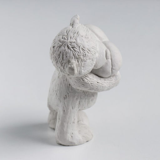 Силиконовый молд, форма для заливки «Мишка с большим сердцем», 9×5.5×4.5 см, МИКС