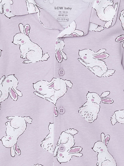 G?mlek Yaka K?z Bebek Pijama Tak?m? - Waikiki фото 3