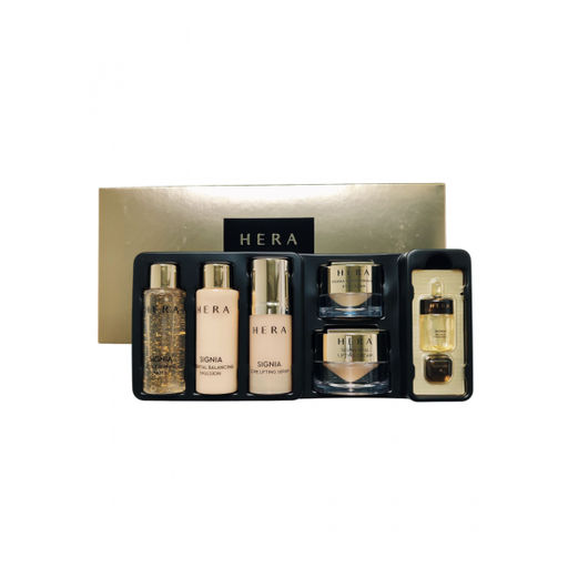 Набор миниатюр для укрепления тургора HERA Signia Deluxe Concentrate 6 Kit, Water 20ml+Emulsion 20ml+Serum 10ml+Cream 10ml+Eye Cream 5ml+Concentrate 2ml*2шт.