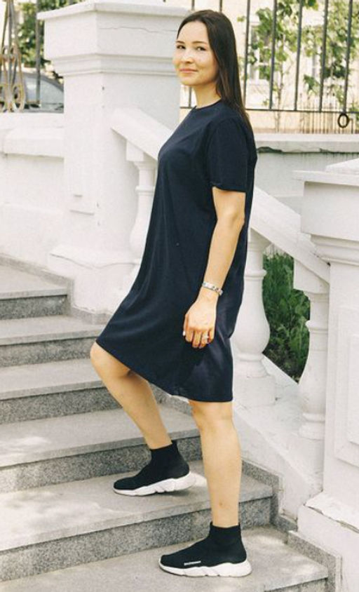 Платье-футболка 95% ХЛОПОК