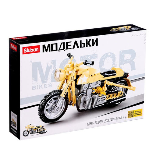 Конструктор мотоцикл Sluban Модельки, 223 детали 6+