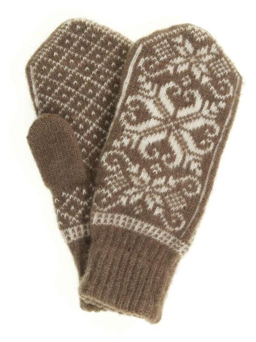 Варежки женские "Паук и снежинки" ПП 3237-11