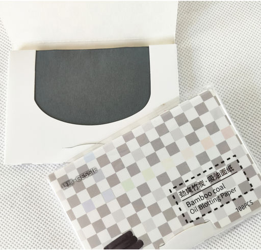 Матирующие салфетки для лица (100 шт.) с углем.