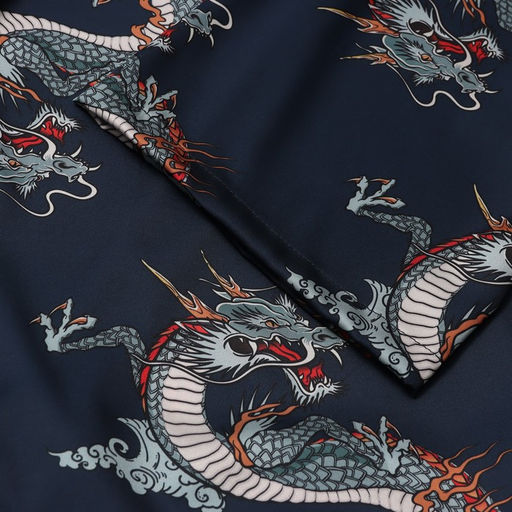 Халат домашний женский KAFTAN «Дракон», размер 44-46, синий