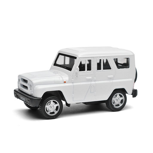 Машина металл UAZ Хантер длина 10,5 см, инерция, белый