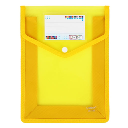 Папка-конверт на кнопке А5, 500 мкр, с расширением, вертикальная, карман для визиток, МИКС - Simaland фото 10