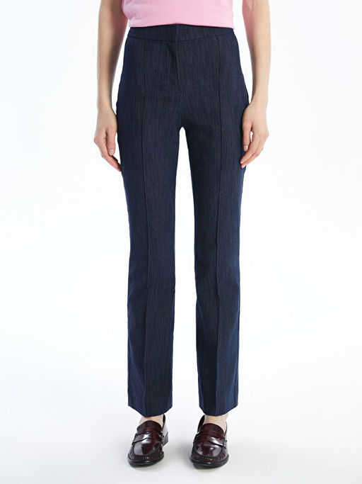 Crop Flare Kad?n Jean Pantolon