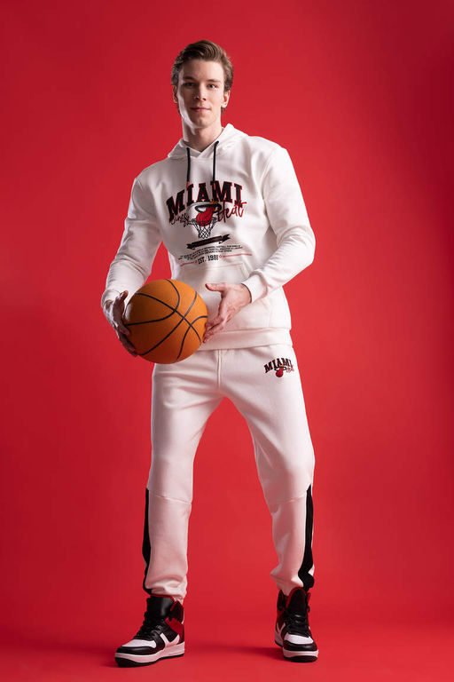 DeFactoFit Толстовка стандартного кроя с капюшоном NBA Miami Heat  фото 2