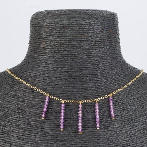 Колье на цепочке из Аметиста